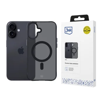 Phone Case 3mk Smoke MagCase for iPhone 17, Semi-Transparent Black