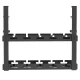 Maclean MC-104 B Under-Desk Cable Organizer, 2 Levels, Black
