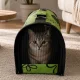 Large Pet Carrier Bag for Cats and Dogs, Size L, Green