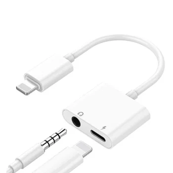 Lightning to 3.5 mm Headphone Jack and Charging Adapter for iPhone