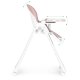 ECOTOYS Adjustable High Chair with Eco-Leather Seat and Double Tray, Pink