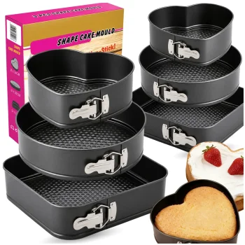 Non-Stick Springform Cake Pan Set, 6 Pieces