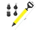 Mortar Grout Gun for Pointing, Grouting, and Cement Application, 4 Nozzles