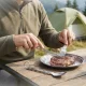 Camping Cutlery Set 3-in-1 SteelKIT Mountain Goat, Silver