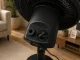 Floor Fan with Oscillation and Adjustable Height, 75W, 34cm, Grey/Black