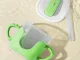 Baby Sippy Cup with Silicone Handles and Straw, 300ml, Green