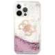 Guess dėklas iPhone 13 Pro Max 6.7\" GUHCP13XLG4GPI 4G Big Liquid Glitter, rožinis