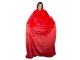 Red Fleece Blanket with Sleeves 140x200 cm