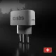 SBS Universal Travel Adapter for Switzerland (Type J), White
