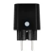 Shelly Plug M Gen3 Smart Outlet, Wi-Fi, Bluetooth, Matter, Black