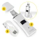 Cavitation Peeling Device 4FIZJO USS01, White
