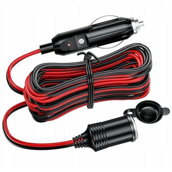 Cigarette lighter socket extender 4m