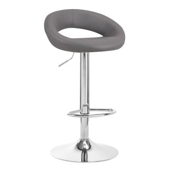 Swivel Adjustable Height Bar Counter Stool Chair QS-B10, Gray