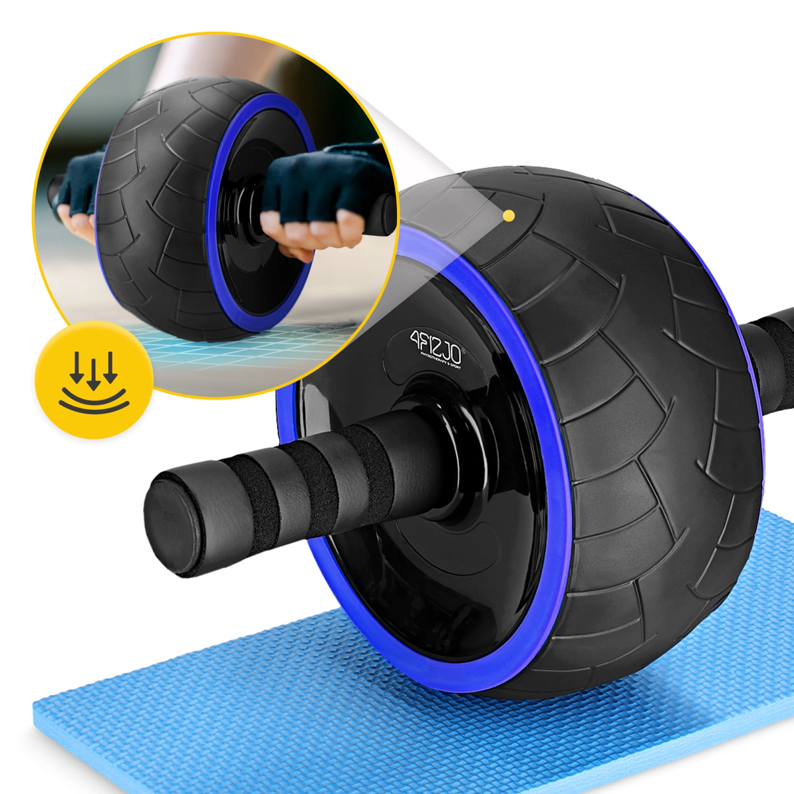 Ab Roller Wheel XL for Core Workouts 4FIZJO, Blue (0)