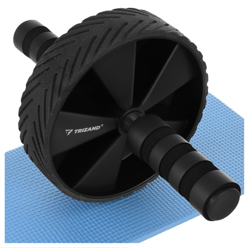 TRIZAND Ab Roller Wheel with Knee Pad Core Workout, Black (0)