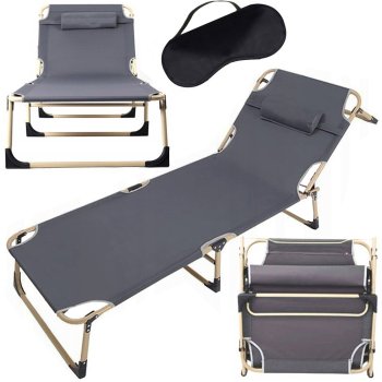 Tourist Military Camping Bed Folding Daybed with Adjustable Backrest