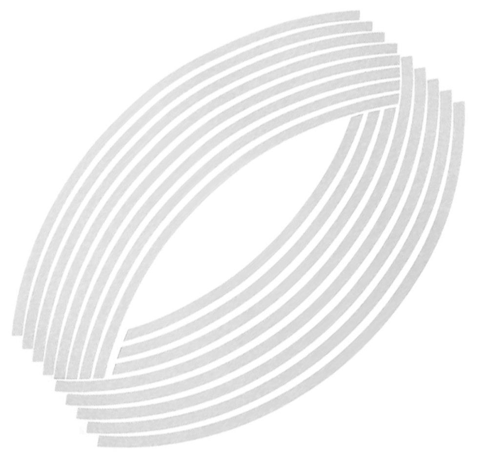 Silve reflective wheel stickers (0)
