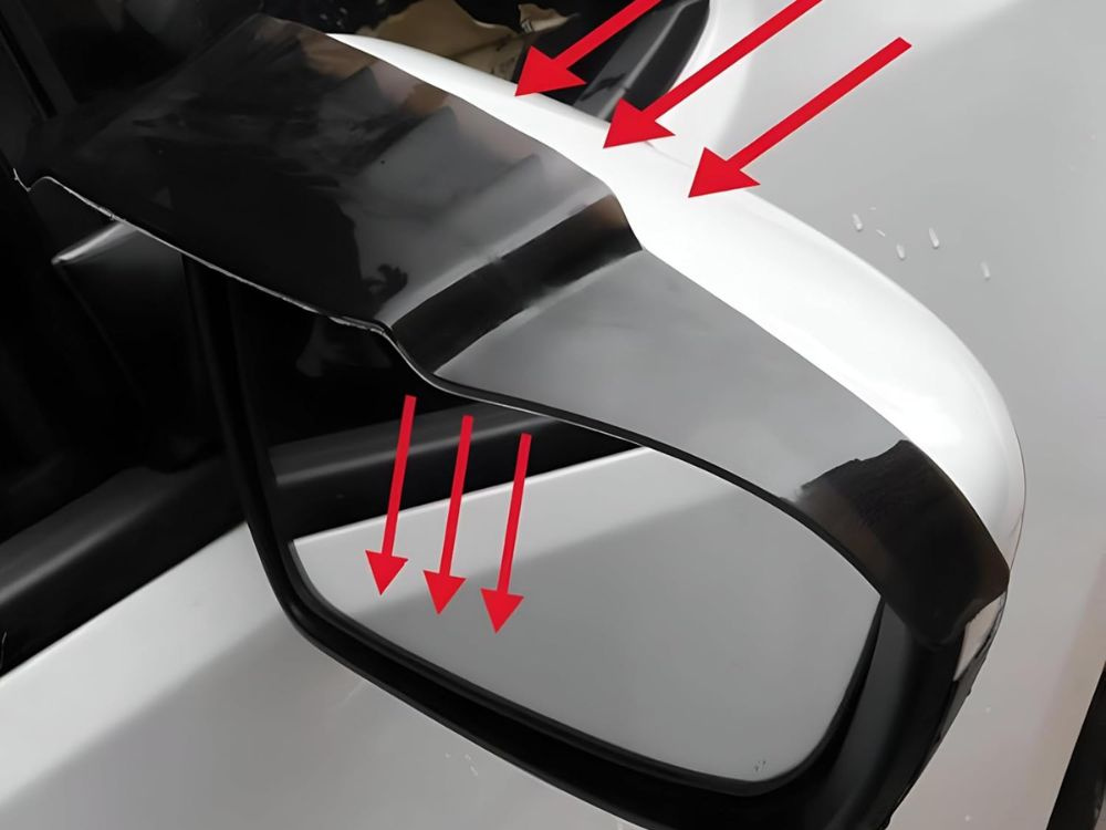 Universal Car Side Mirror Rain Guards Visors, 2 Pcs (1)