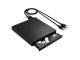 External USB CD/DVD-RW Drive Burner and Writer, Black