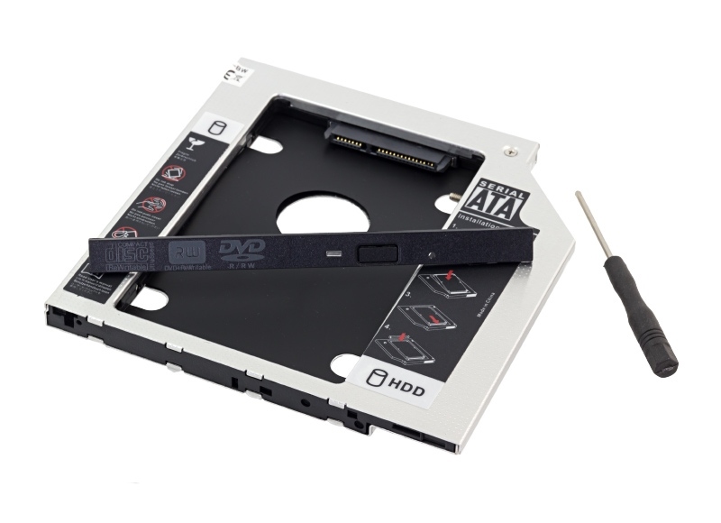 SATA III DVD-RW Bay Second HDD Caddy Adapter 9.5mm (0)