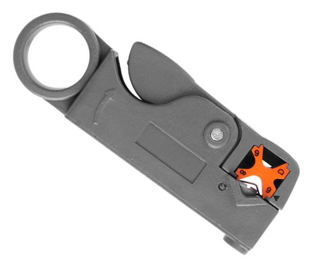 Compact coaxial cable insulation stripper, grey (2)