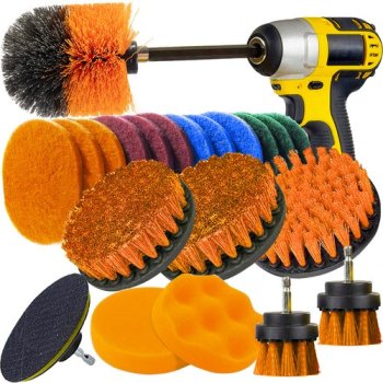 Bigstren 21802 Drill Brush Cleaning & Polishing Set, 22-Piece
