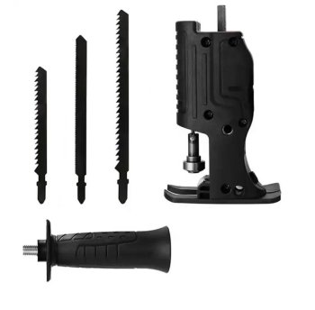 Jigsaw attachment for drill set