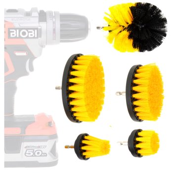 Multi-Purpose Drill Brush Attachment Set for Cleaning 5 pcs