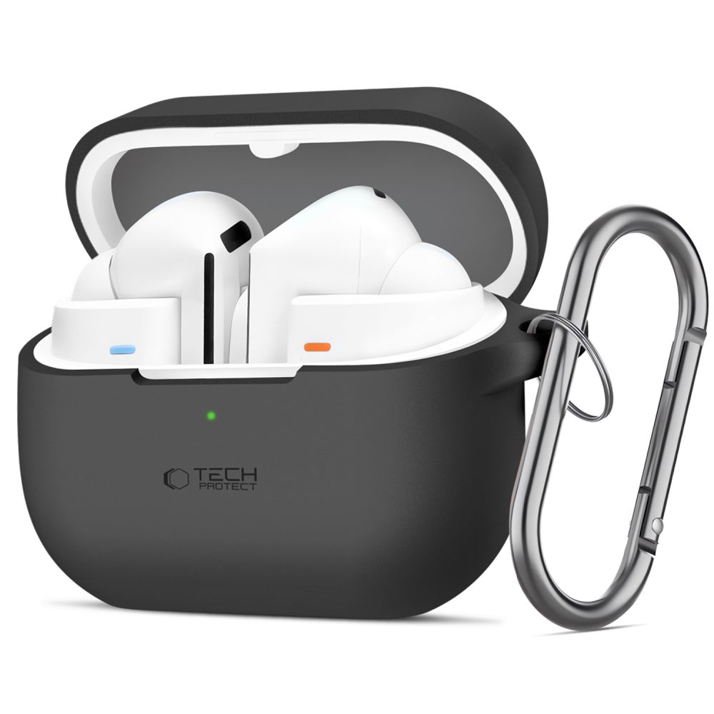 Tech-Protect Silicone Hook case for Samsung Galaxy Buds 3 / Pro - black