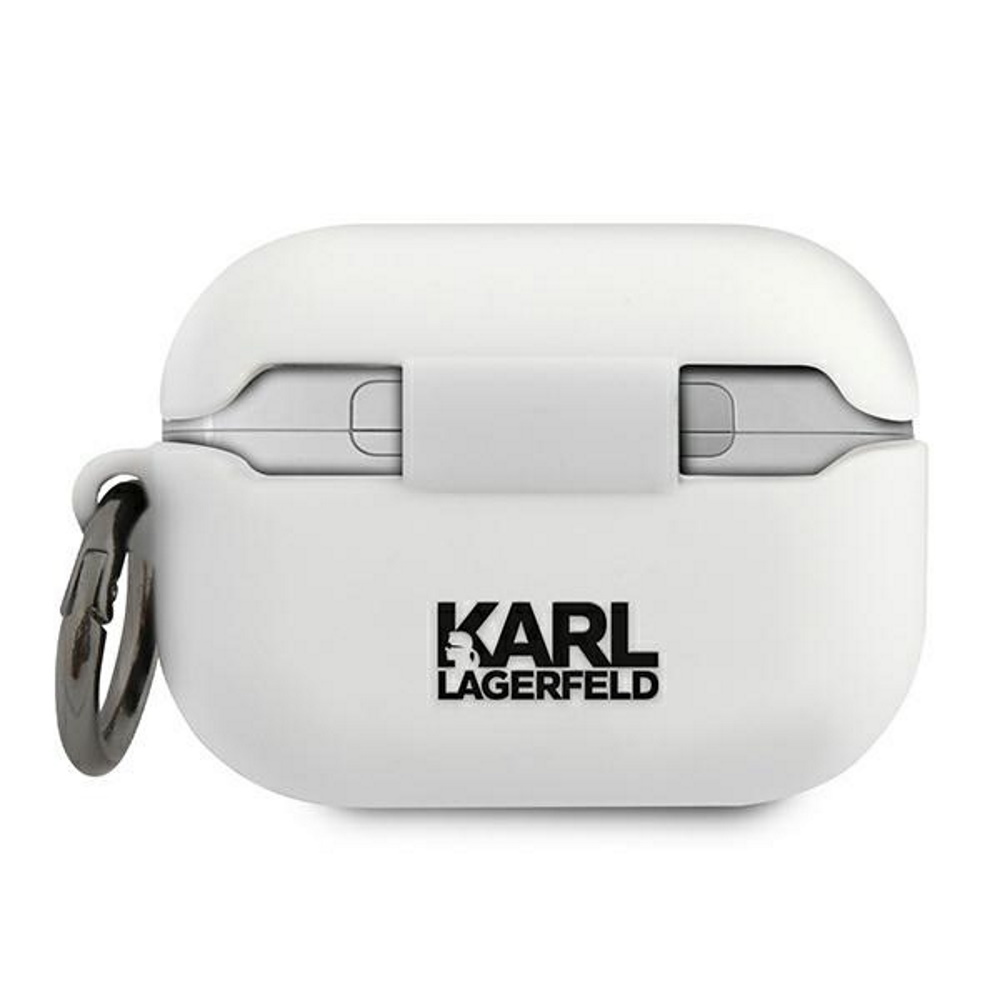 Karl Lagerfeld KLACAPSILCHWH AirPods Pro cover white Silicone Choupette (0)