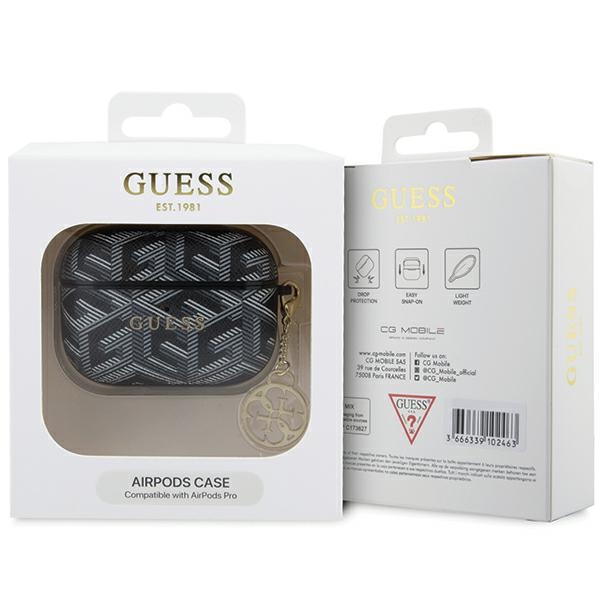 Guess GUAPPGCE4CK case for AirPods Pro - black GCube Charm (1)
