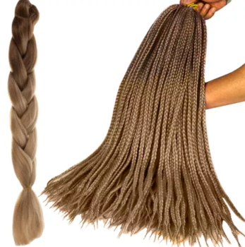 Kanekalon Synthetic Ombre Afro Braids for Hairstyles 60cm, Cream
