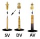 Adapters for dv av sv valves