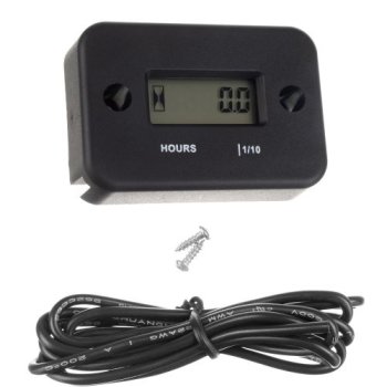 Universal Engine Hour Meter for 2 & 4 Stroke Engines XTROBB, Black