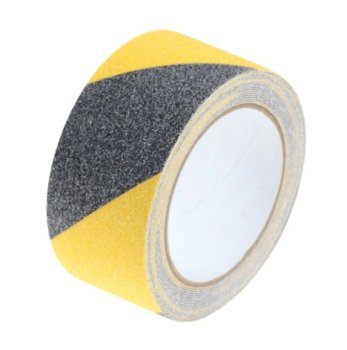 Anti-Slip Protective Abrasive Adhesive Tape 5cm x 5m, Black-Yellow