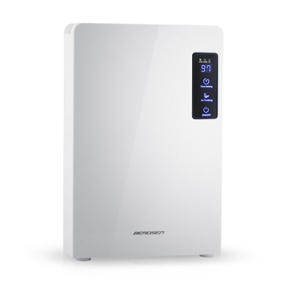 Air Dehumidifier, Purifier, Moisture Absorber, White (Berdsen BR-22A) (1)