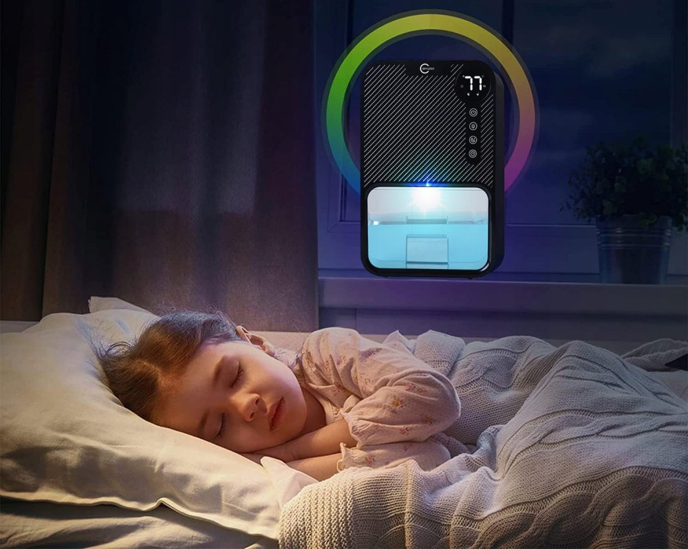 Dehumidifier Air Dryer Moisture Absorber with LED Display, 3.8L (4)