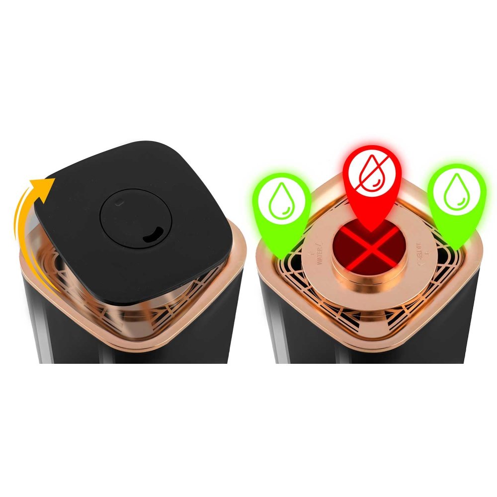 Air Humidifier with Aromatherapy, Ionizer, 2600 ml, Black (Berdsen BD-502) (3)