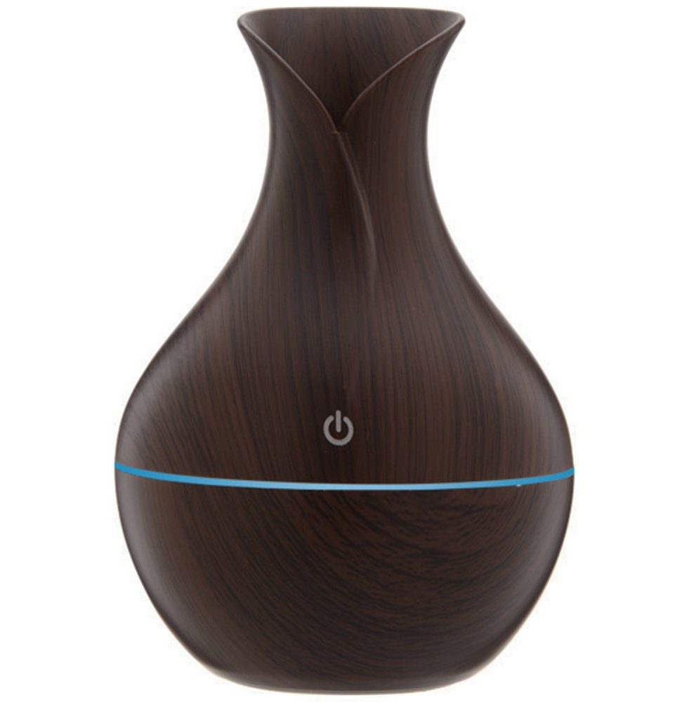 Ultrasonic Air Humidifier with LED Light, Brown (0)