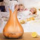 Electric Ultrasonic Air Humidifier Diffuser with Remote Control and Essential Oils for Aromatherapy, 400 ml