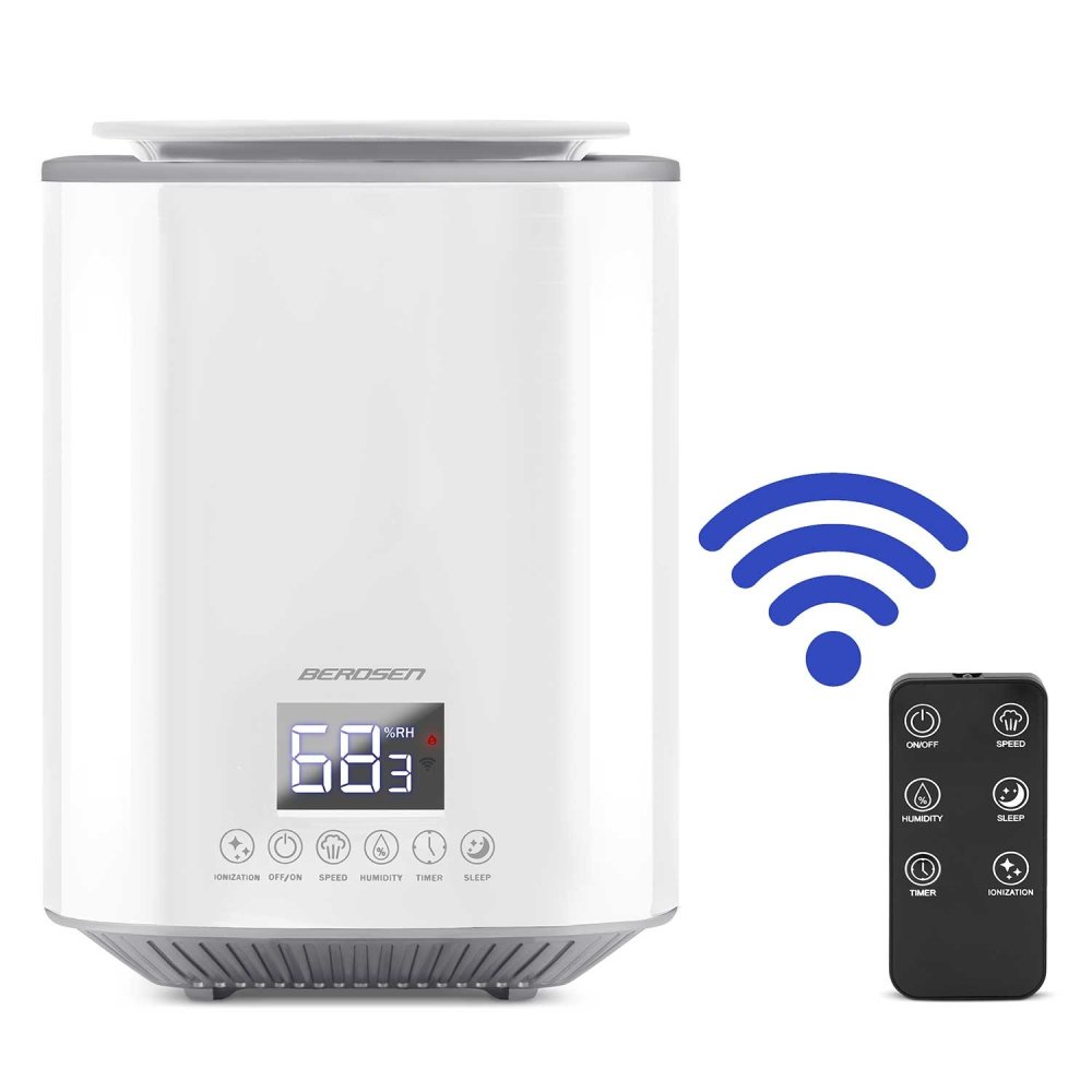 Air Humidifier with Aromatherapy, Ionizer, 2600 ml, White (Berdsen BD-502) (3)