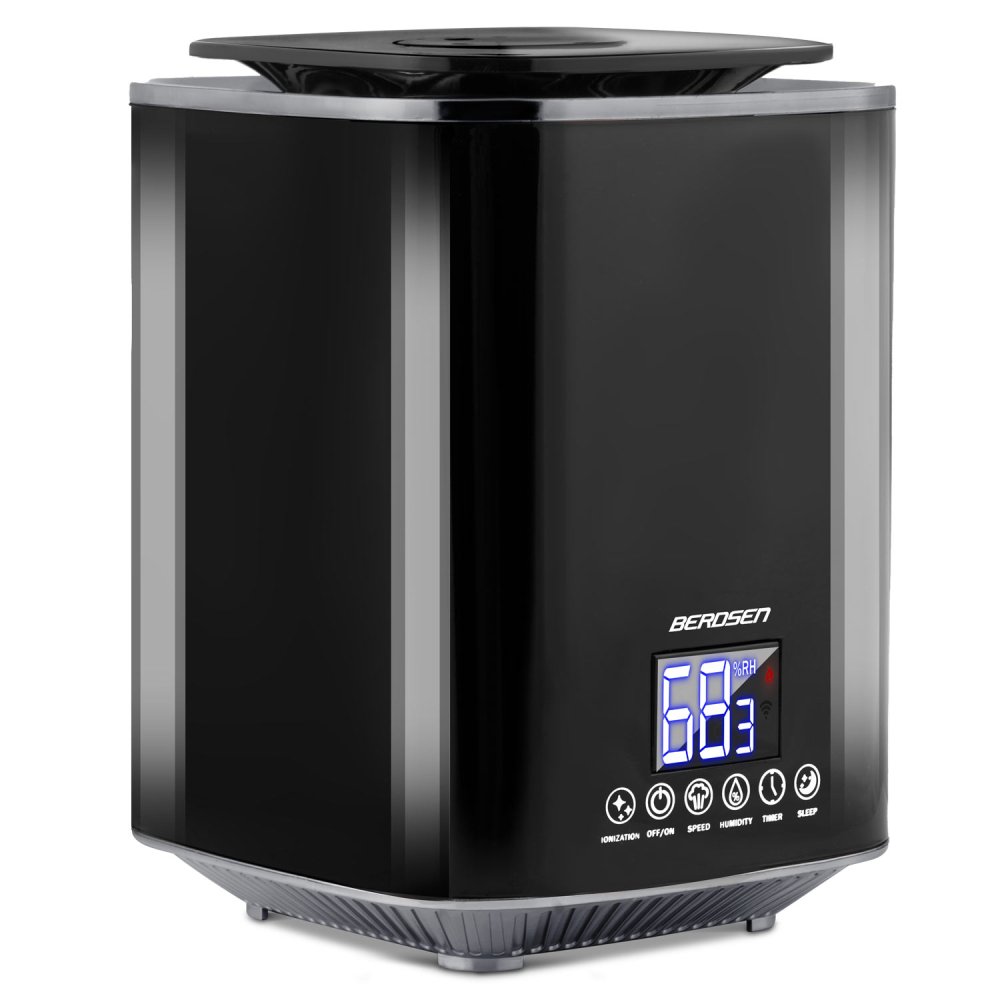 Berdsen BD-502 Ultrasonic Air Humidifier with Ionizer and Aromatherapy, black (0)