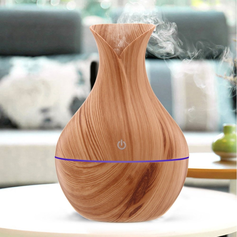 Ultrasonic Air Humidifier Electric Diffuser, Beige (1)