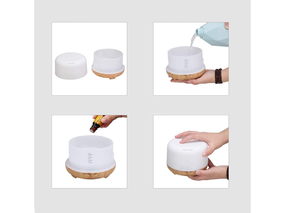 Electric Ultrasonic Air Humidifier / Aroma Diffuser with Remote Control, 300 ml (3)