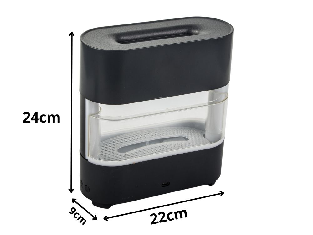 Flame Effect Air Humidifier and Essential Oil Diffuser with Remote Control, USB-C (1)