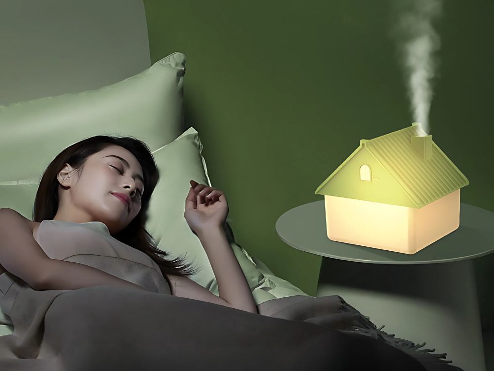Air Humidifier Aroma Diffuser Ionizer "House" USB, 1L (5)