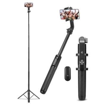 Spigen S560W Bluetooth selfie stick with tripod - black