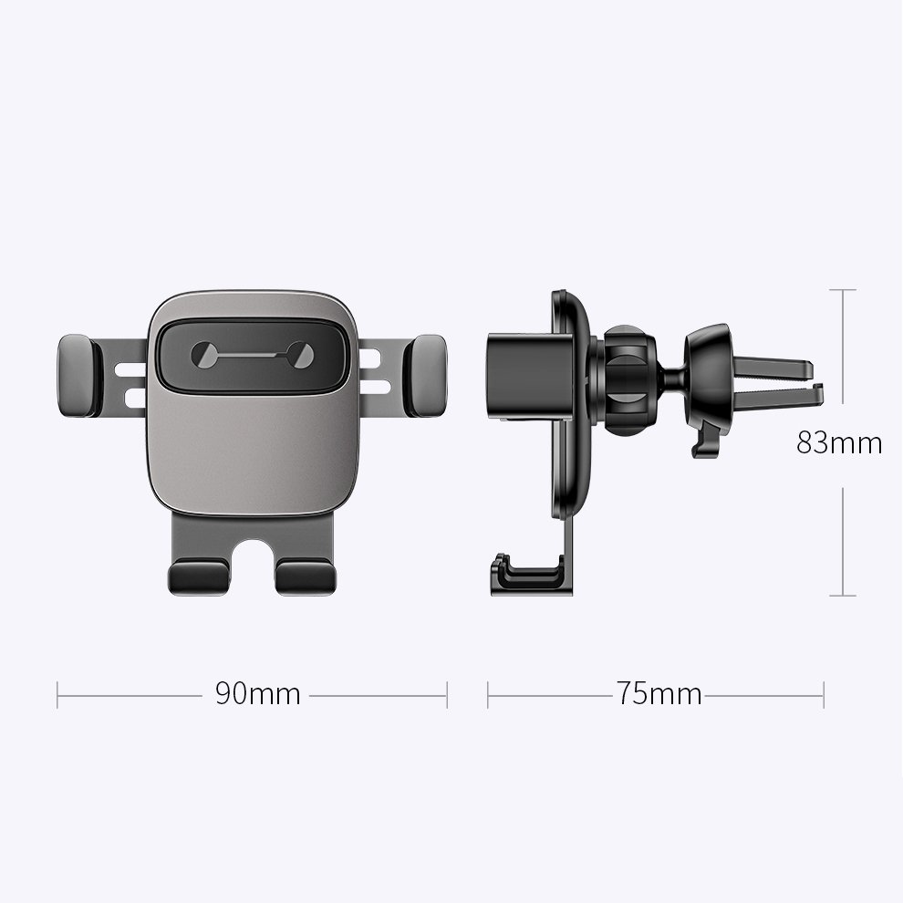 Baseus Cube Gravity Car Mount Air Vent Phone Bracket Holder, Black (8)