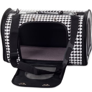 Pet Carrier for Small Dogs, Cats and Animals 44 cm, White