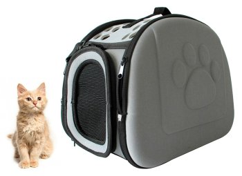 Cat Dog Carrier Bag, Gray XXL